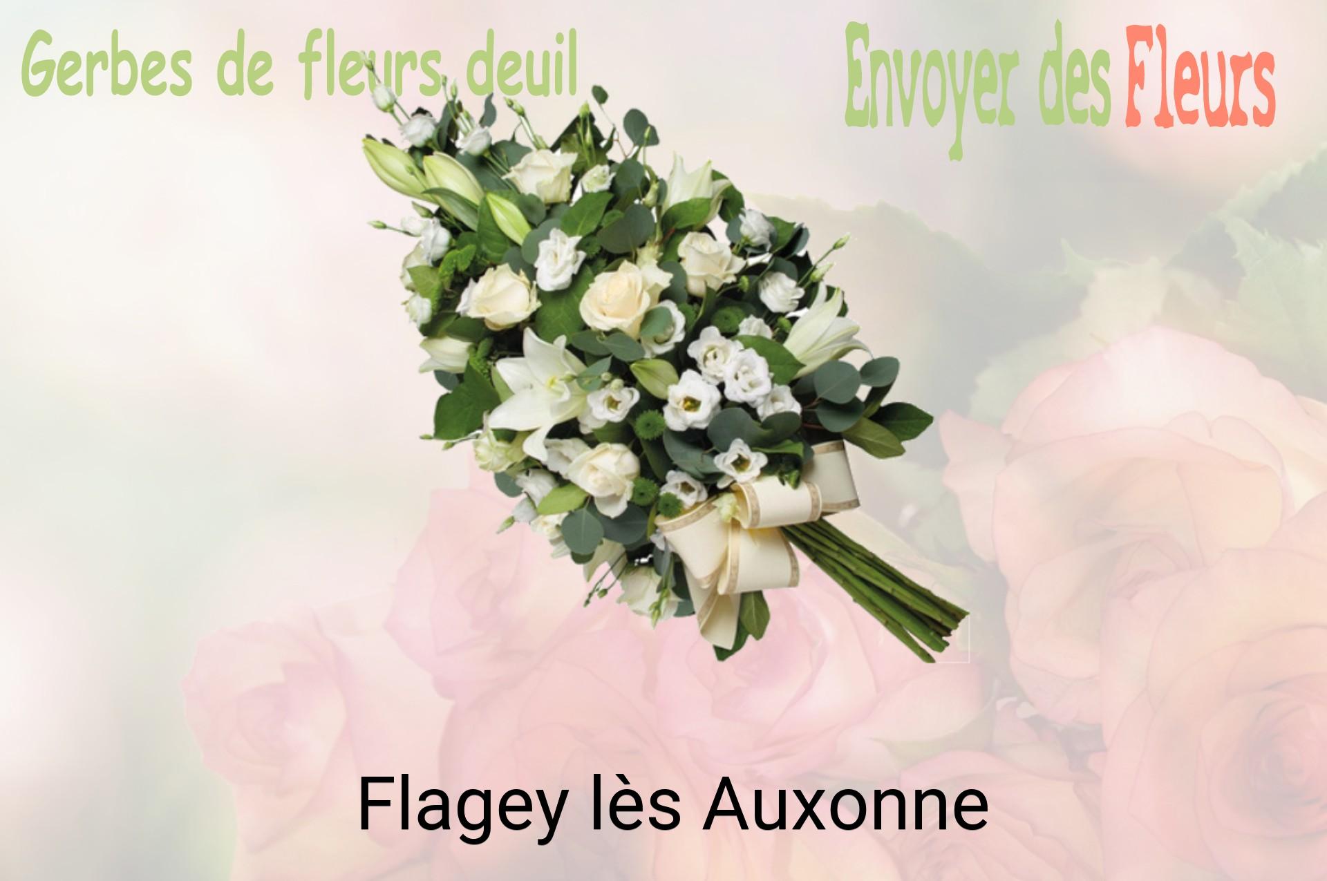 Gerbe de fleurs de deuil livrée à Flagey-lès-Auxonne